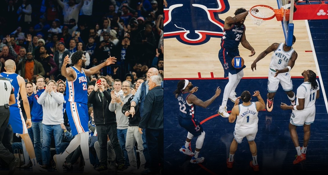 Joel Embiid Embiid's Record-Breaking Night! 76ers vs. Spurs 70 Points, Franchise Record